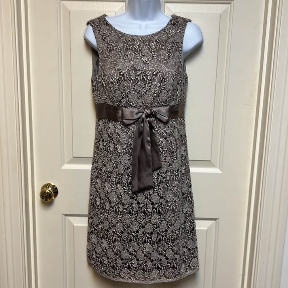 JS collection 4P gray silver dress
